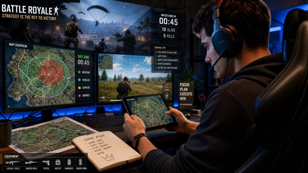 Tips Strategi Bertahan Hidup Battle Royale Agar Mudah Mendapatkan Booyah